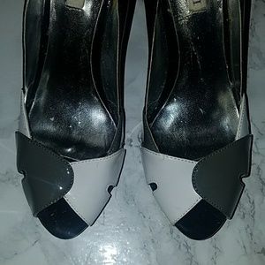 Patent Leather Open-toe Heels